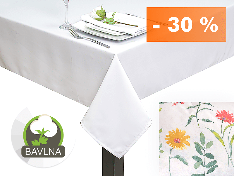 SLOVENSKÉ BAVLNENÉ STOLOVÉ OBRUSY
